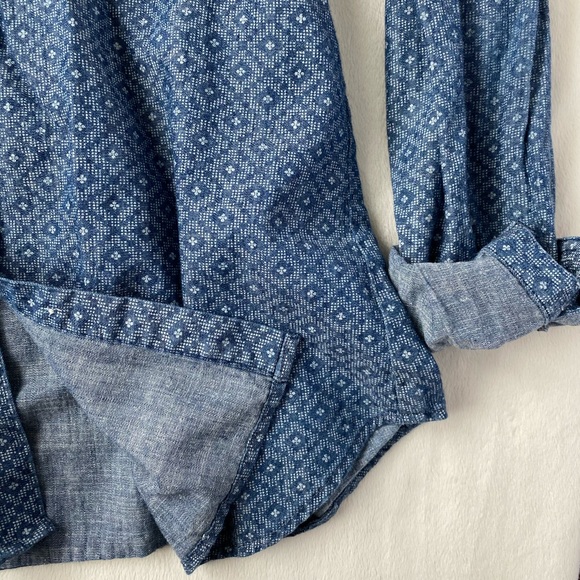 Ann Taylor Loft Diamond Button Down Shirt - Picture 4 of 7